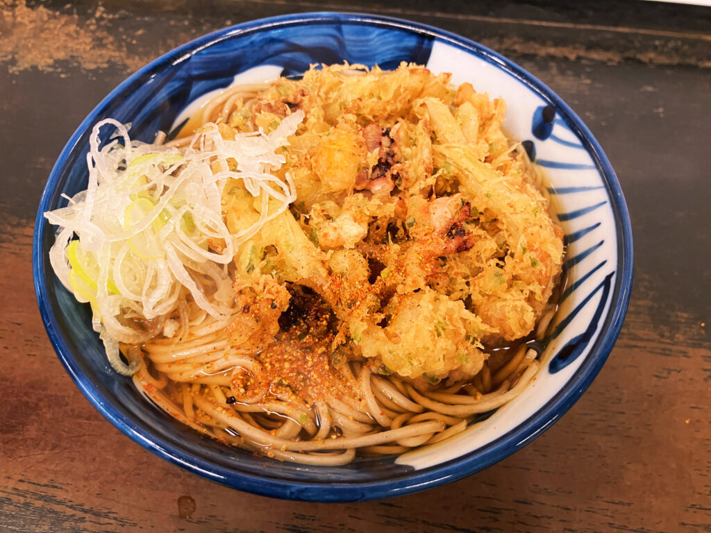 海鮮かき揚げ蕎麦