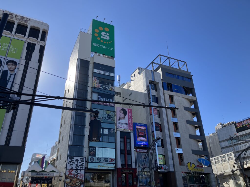 上野駅前まで戻ってきました。