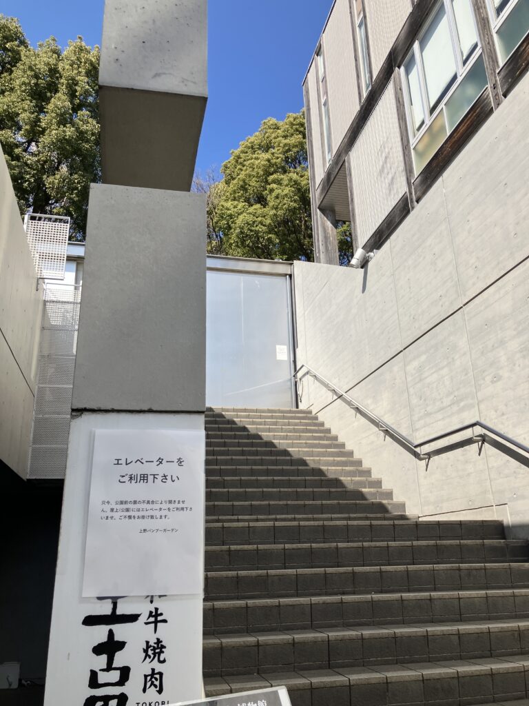 バンブーガーデン横の階段