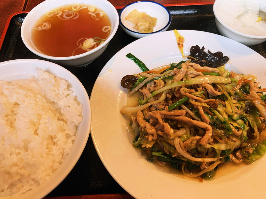 豚肉入り五目野菜炒め定食