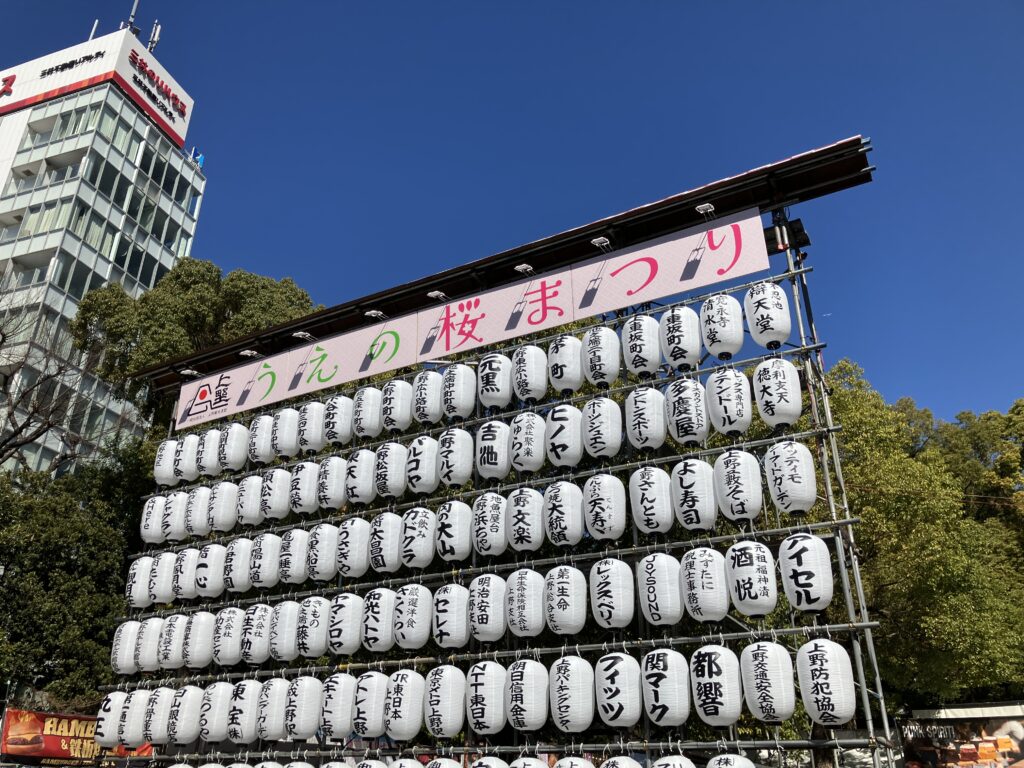 桜まつりの提灯