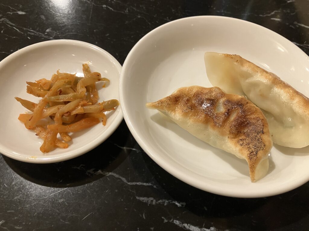 ギョーザとザーサイ