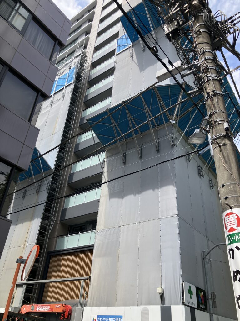 マンションが一部お披露目