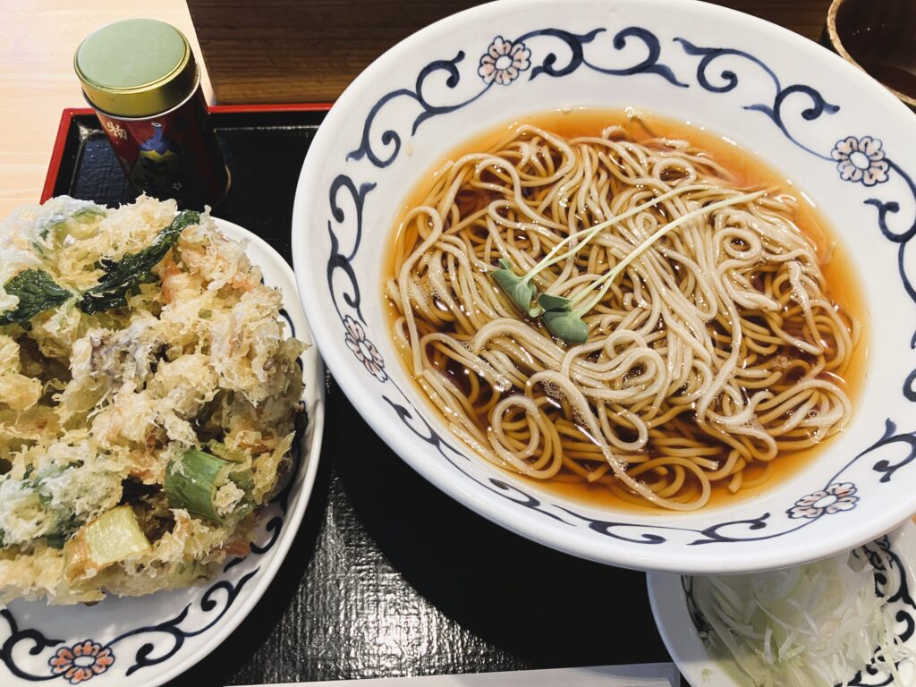 かき揚げ蕎麦（冷やし）