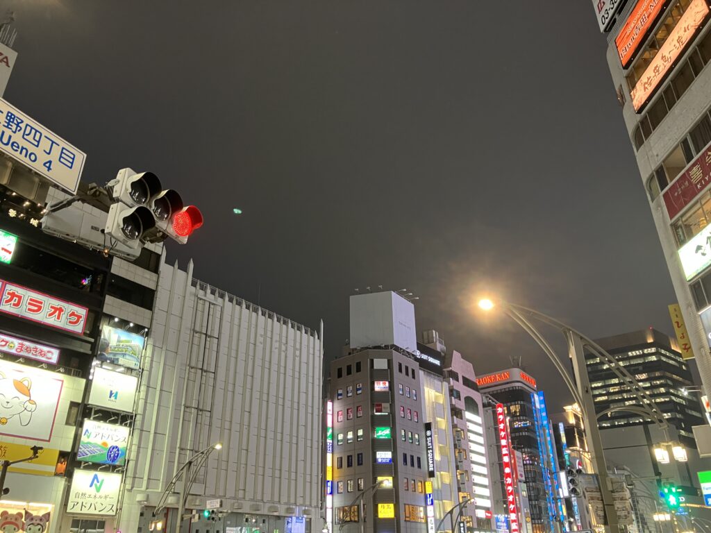 中央通りの夜景