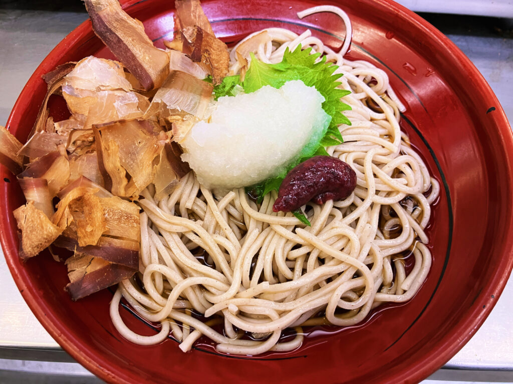 冷しさっぱり梅おろしそば